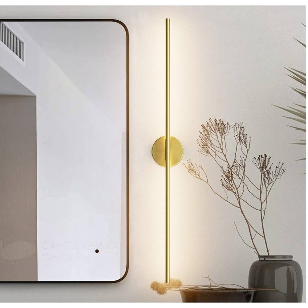 Gold Bathroom Sconce Vanity Light Bar Over Mirror